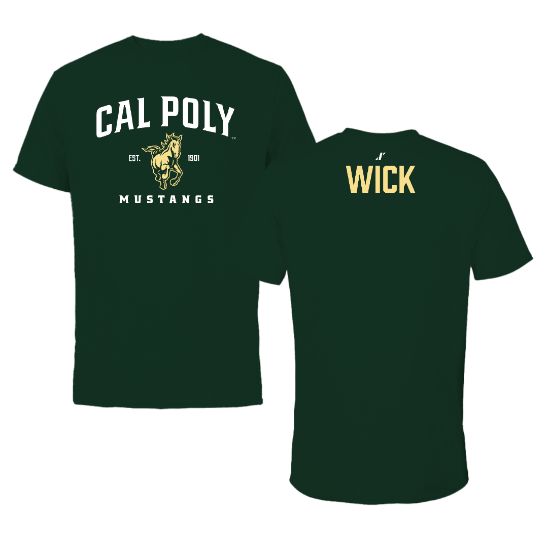 Cal Poly Wrestling (M) Forest Green General Tee - Luka Wick