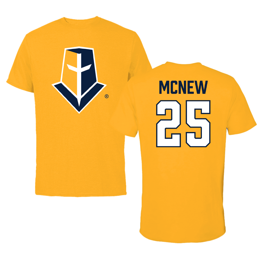 Mount Marty University Softball Gold Tee - #25 Ella McNew