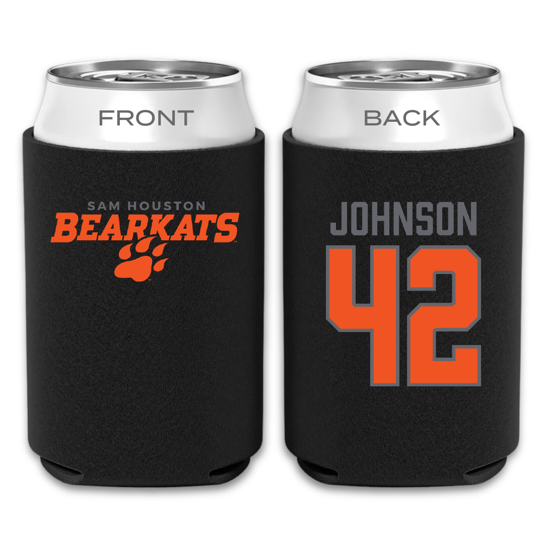 Sam Houston State University Baseball Black Can Cooler - #42 Zakery Johnson