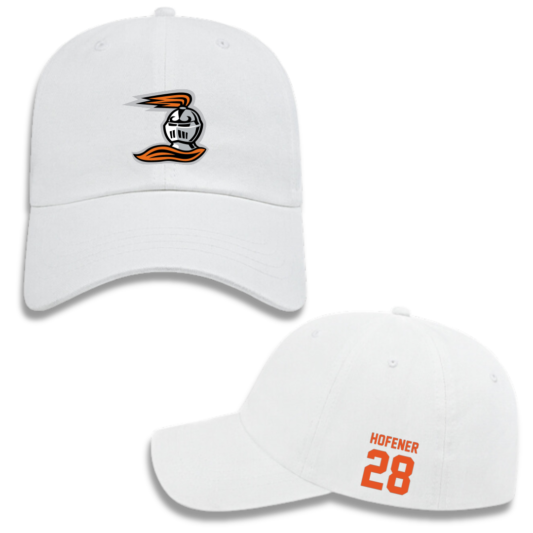 Heidelberg University Baseball White Hat - #28 Nick Hofener