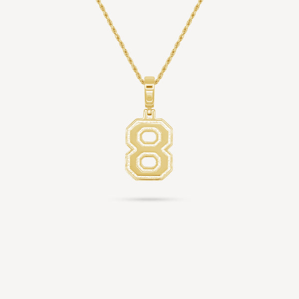 Gold Presidents Pendant and Chain - #8 Jayson Raines