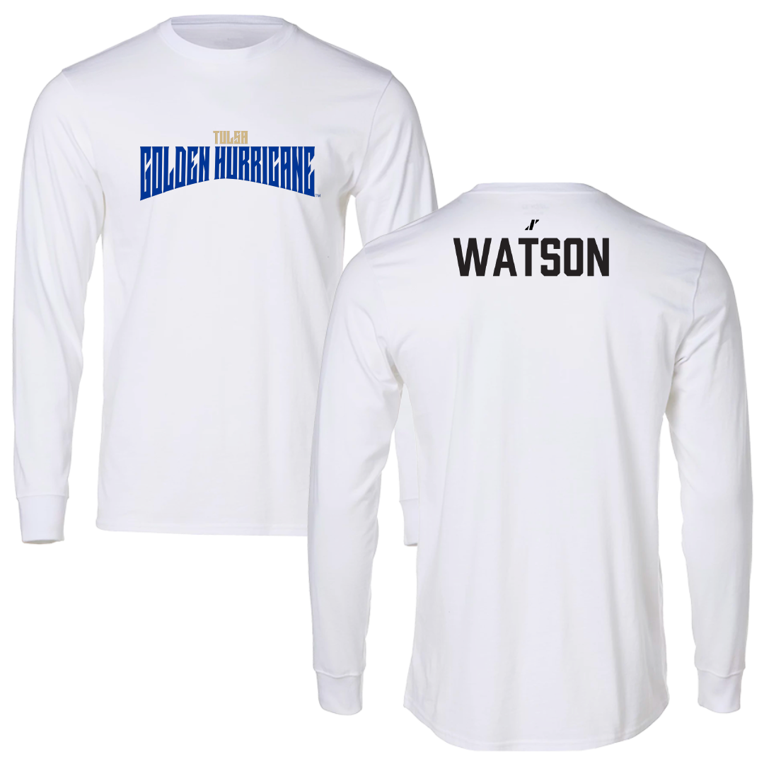 The University of Tulsa Cheer White Classic Performance Long Sleeve - Allie Watson