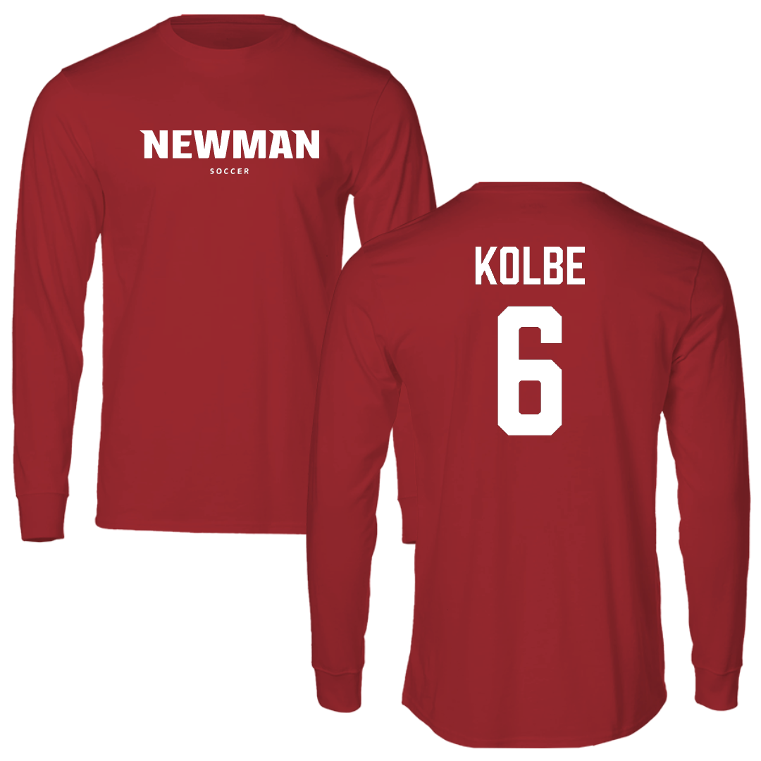Newman University Soccer (W) Canvas Red Long Sleeve - #6 Emma Kolbe