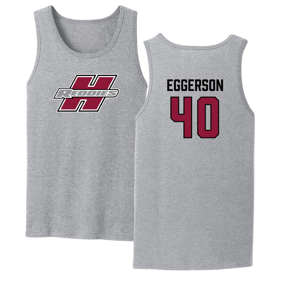 Henderson State University Baseball Sport Gray Tank Top - #40 Anthony Eggerson