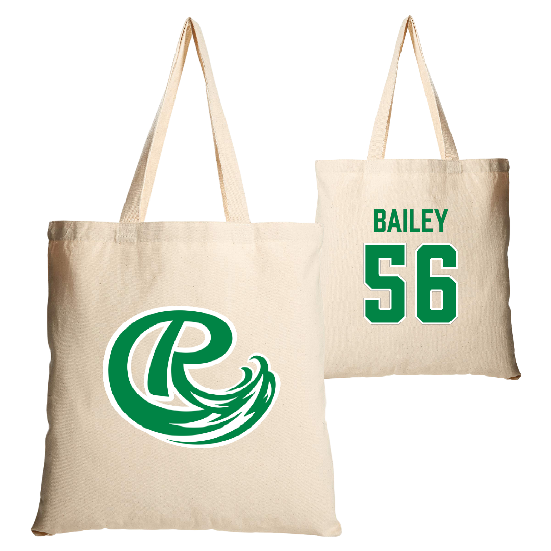Roosevelt University Baseball Tan Canvas Tote Bag - #56 Micheal Bailey