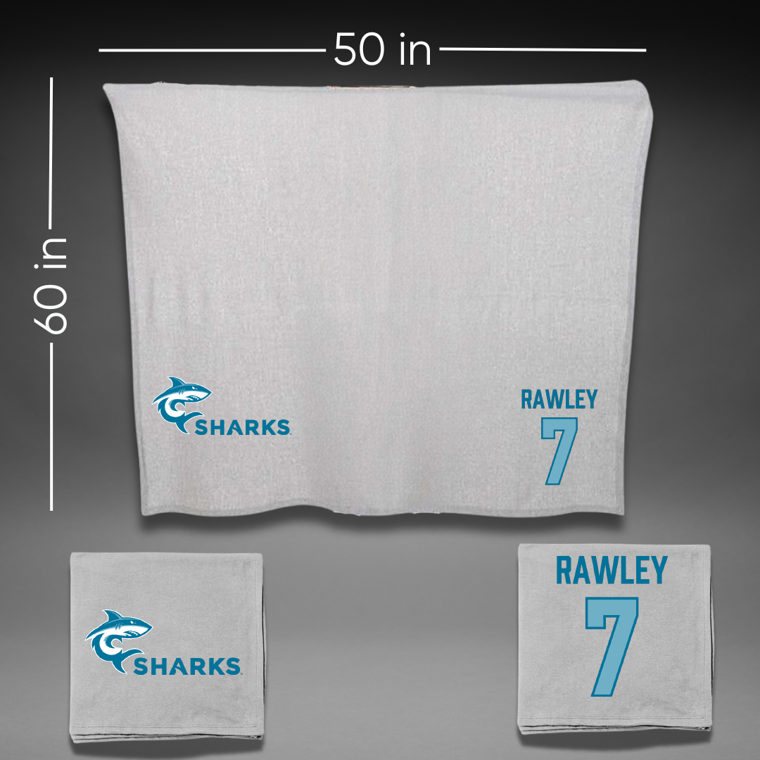 Hawaii Pacific University Soccer Gray Blanket - #7 McKenna Rawley