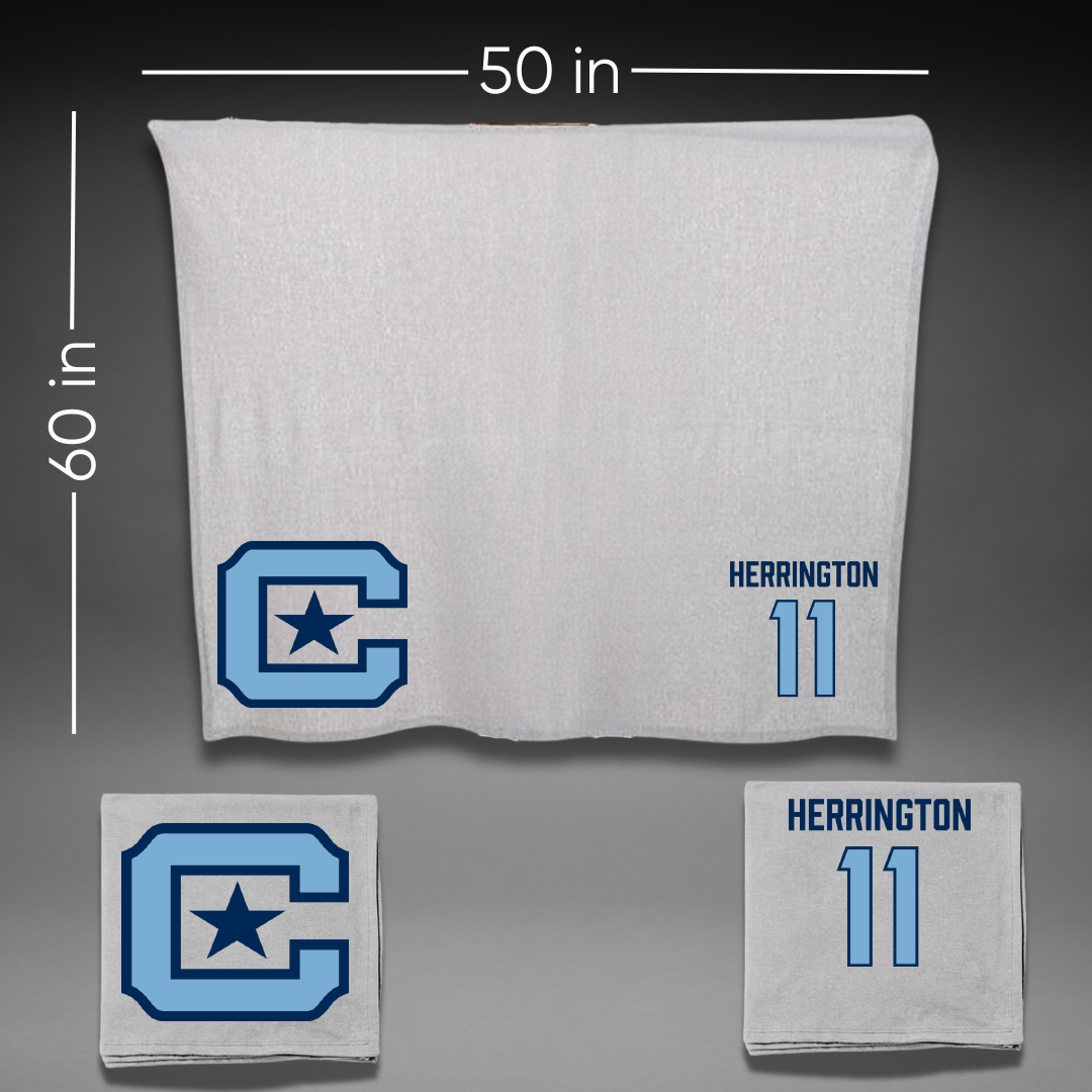 The Citadel Football Gray Blanket - #11 Beau Herrington