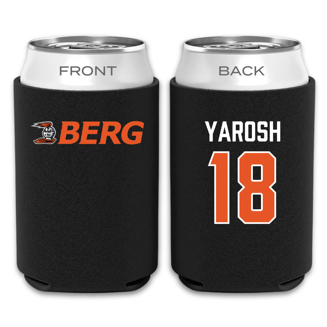 Heidelberg University Lacrosse (M) Black Can Cooler - #18 MJ Yarosh