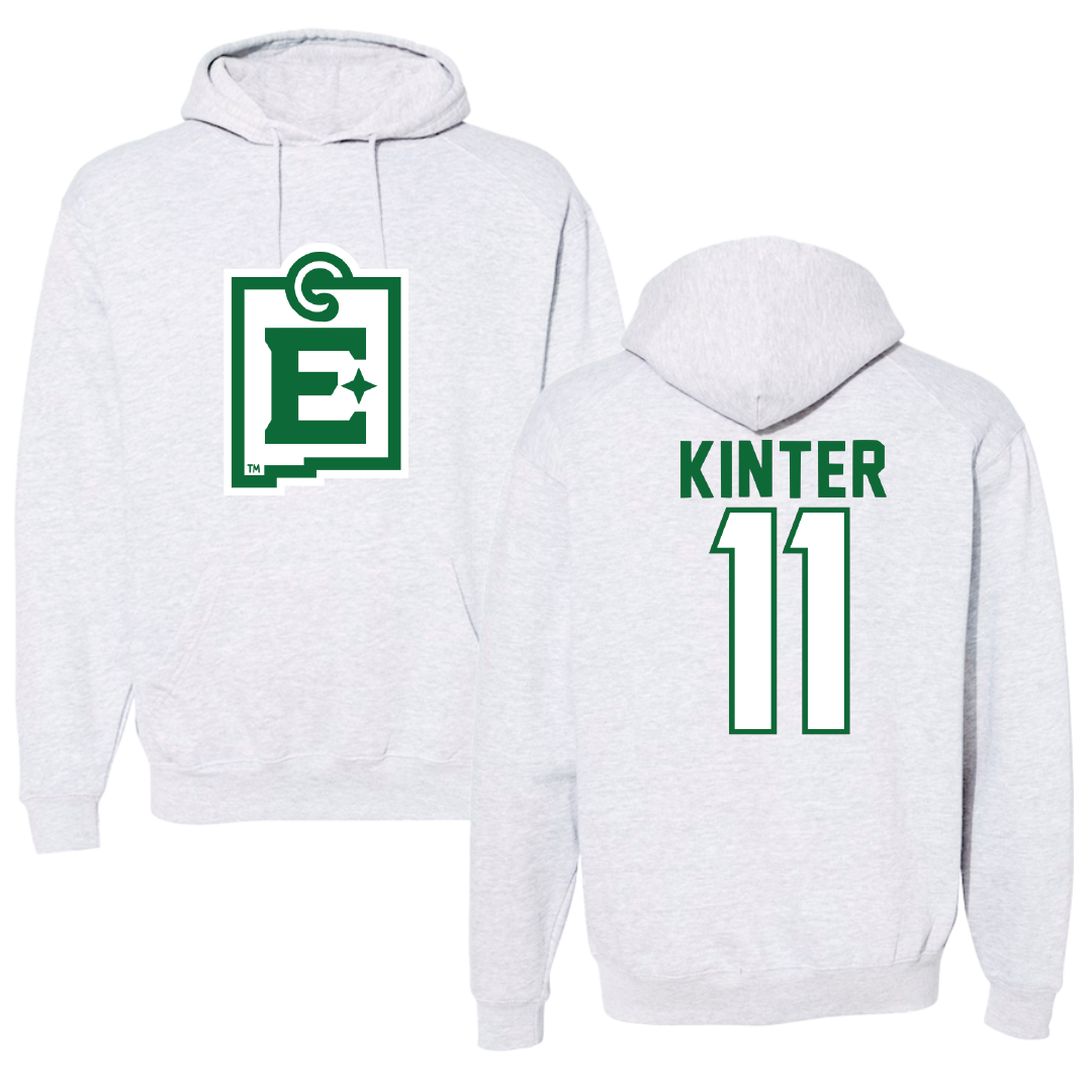 Eastern New Mexico University Baseball Light Gray Hoodie - #11 Logan Kinter