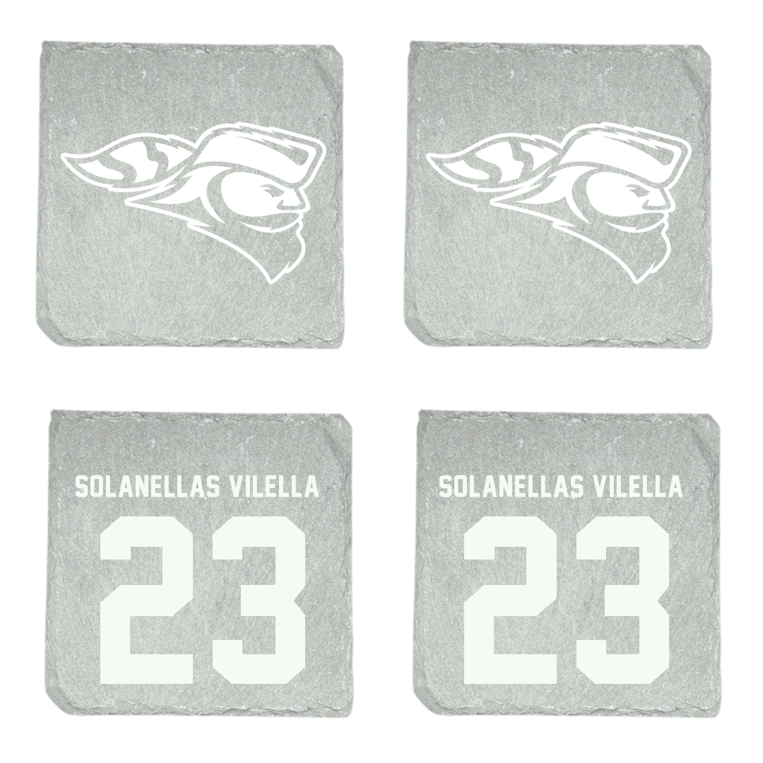 Carroll University Soccer Stone Coaster (4 Pack)  - #23 Marti Solanellas Vilella