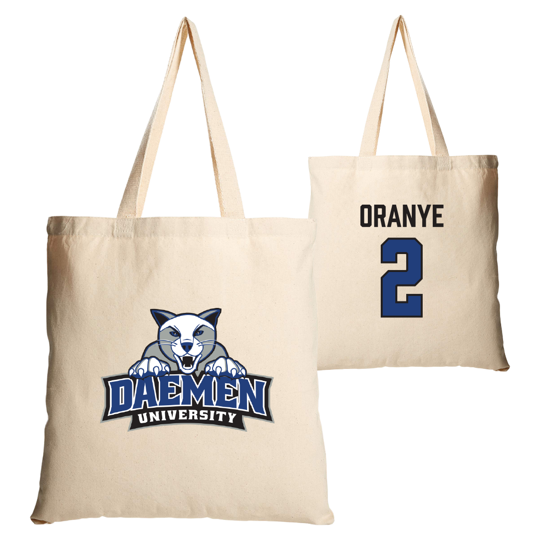 Daemen University Bowling Tan Canvas Tote Bag - #2 Faith Oranye