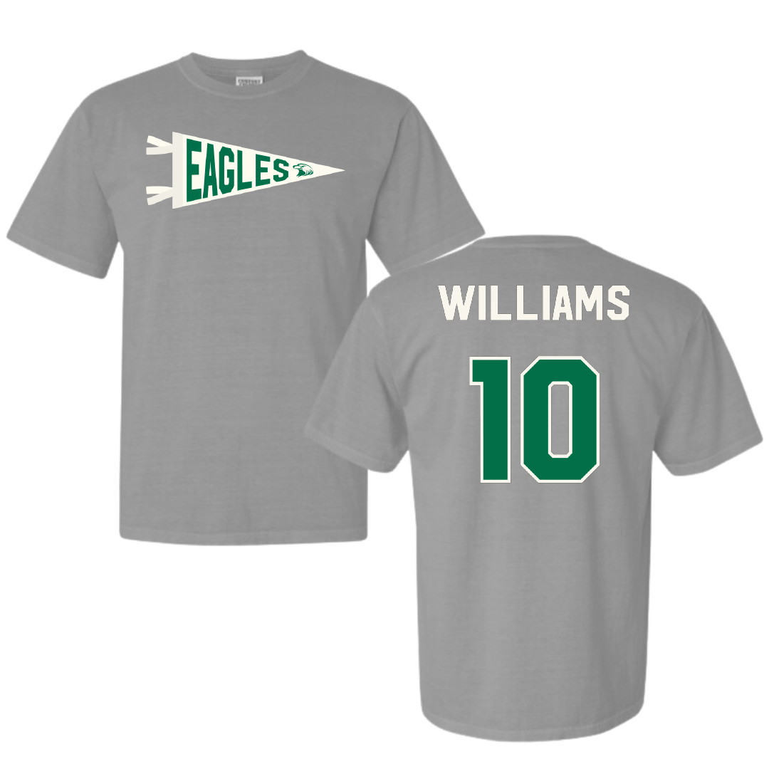 Central Methodist University Basketball (W) Light Gray Pennant Comfort Colors Tee - #10 Maizen Williams