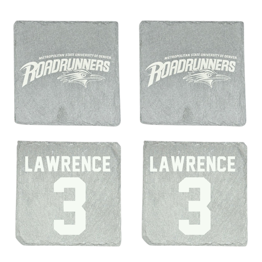 Metropolitan State University of Denver Baseball Stone Coaster (4 Pack)  - #3 James Lawrence