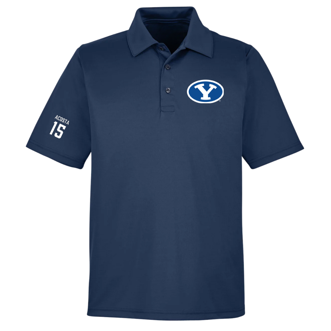 Brigham Young University Softball Navy Polo - #15 Danica Acosta