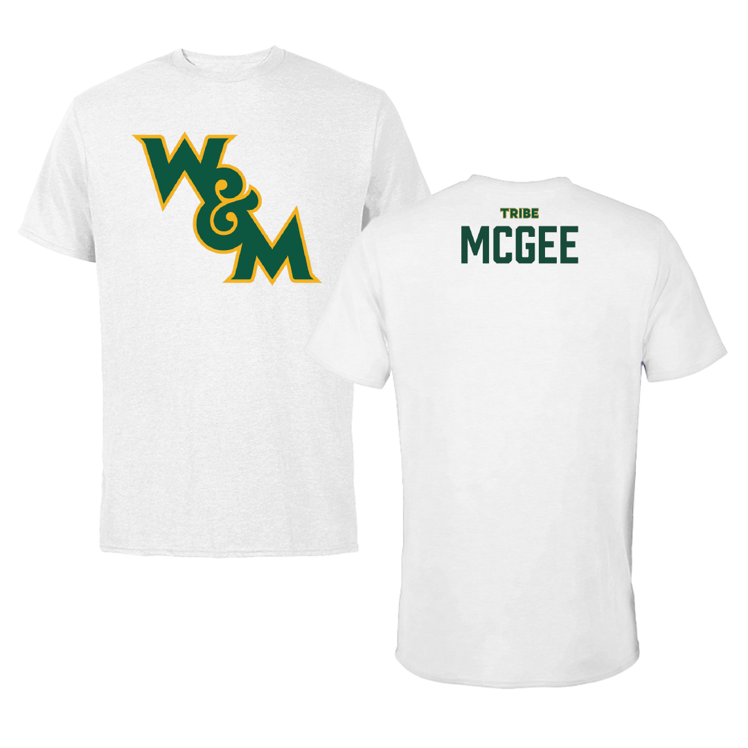 William & Mary TF and XC White Tee - Leighton McGee