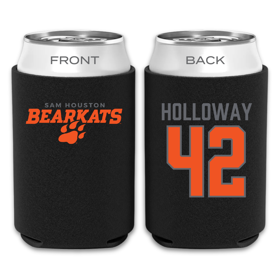 Sam Houston State University Football Black Can Cooler - #42 Calub Holloway