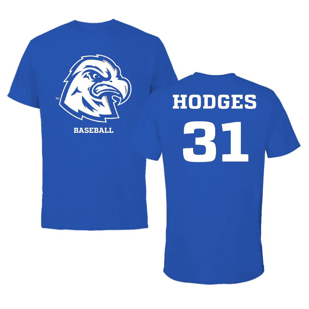 Calhoun Community College Baseball Blue Performance Tee - #31 Cody Hodges