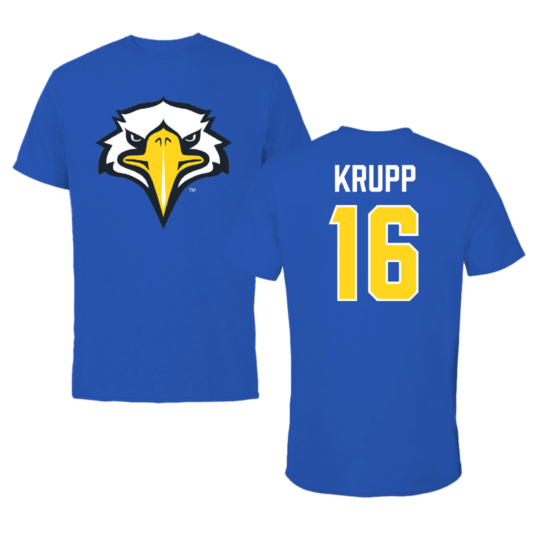 Morehead State University Baseball Blue Performance Tee - #16 Kyle Krupp
