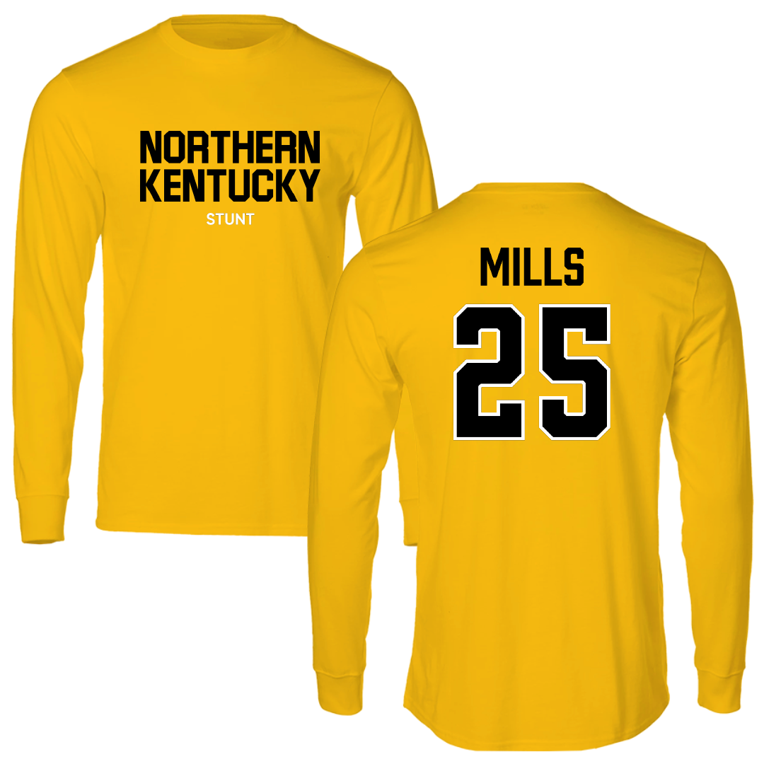Northern Kentucky University Stunt Gold Long Sleeve - #25 Rylan Mills