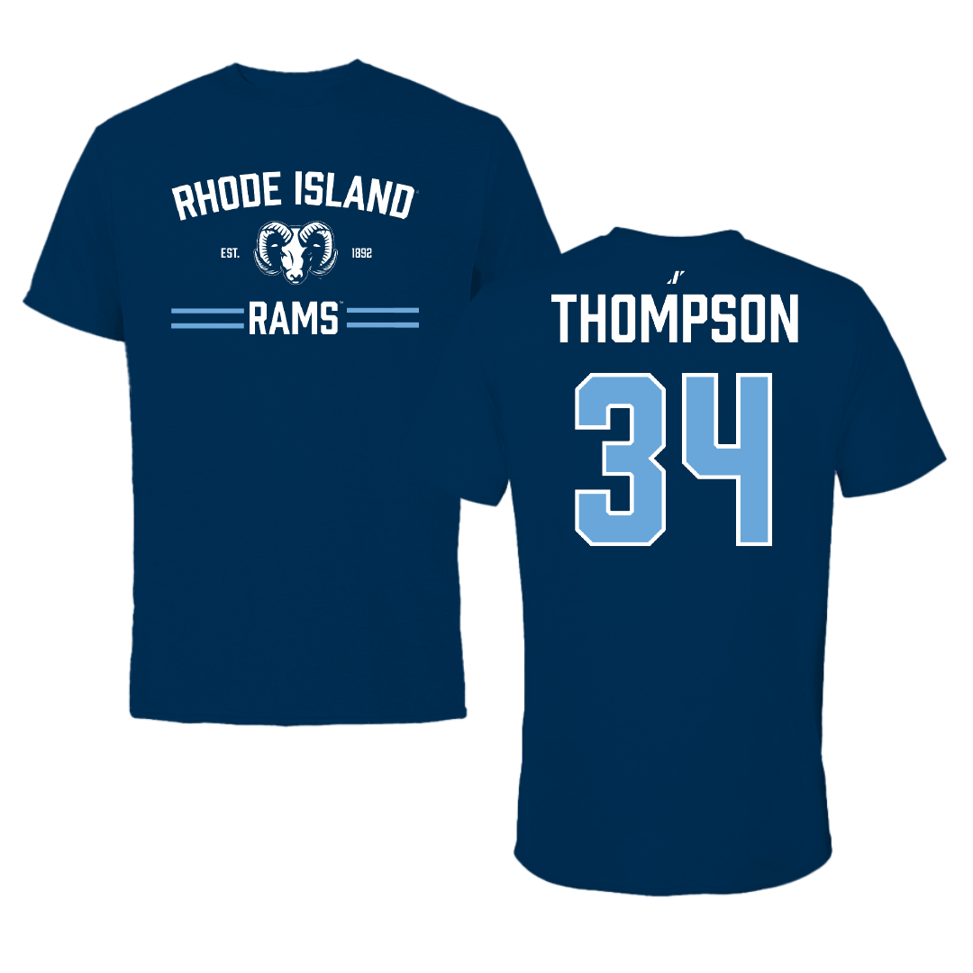 University of Rhode Island Baseball Navy General Tee - #34 Ryan Thompson