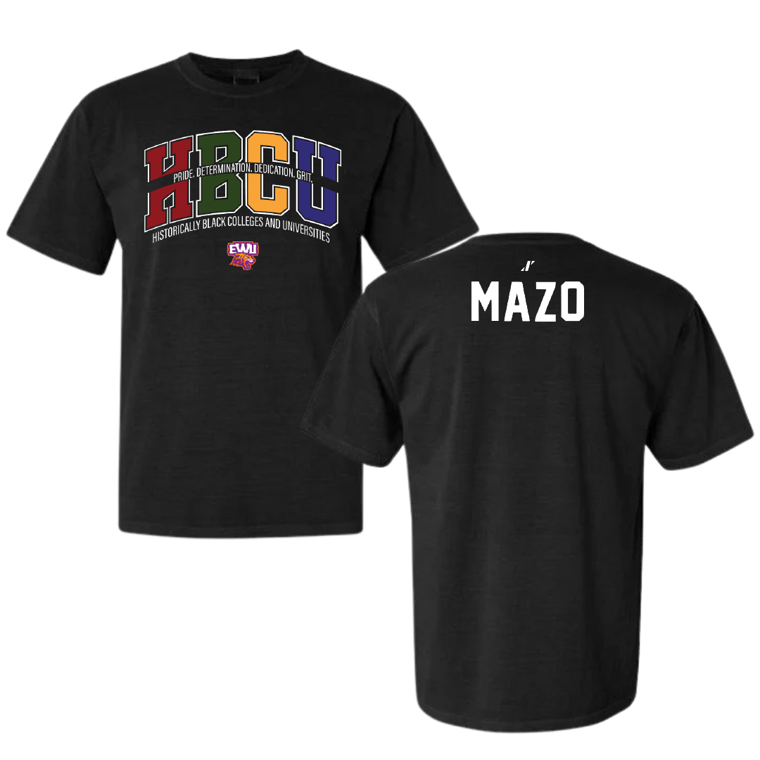 Edward Waters University Cheer Black HBCU Comfort Colors Tee - JaMarion Mazo
