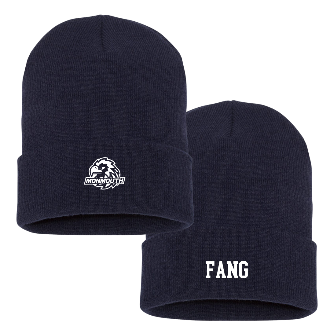 Monmouth University Lacrosse (M) Navy Beanie - #7 Miles Fang