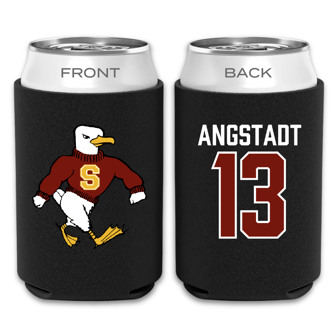 Salisbury University Softball Black Can Cooler - #13 Carly Angstadt