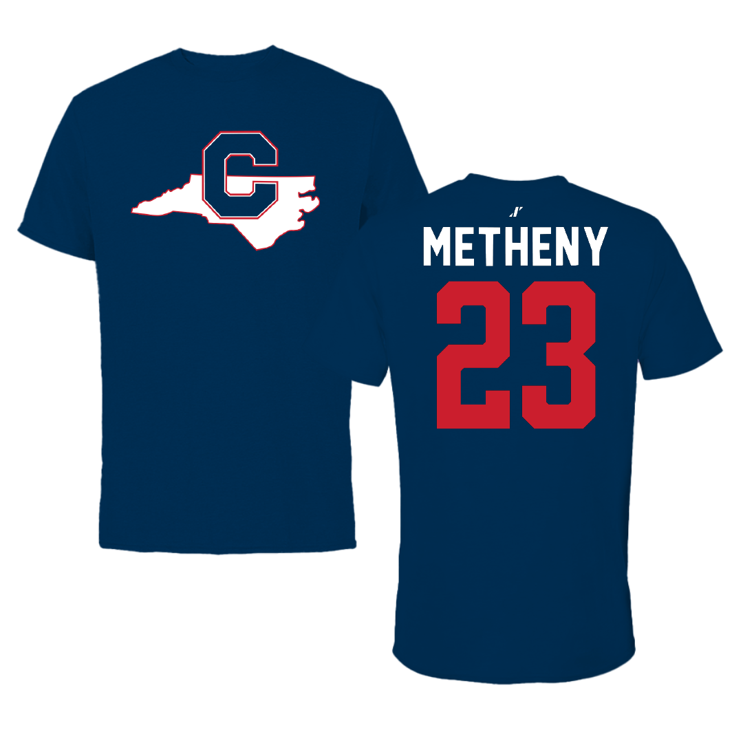 Catawba College Lacrosse Navy State Performance Tee - #23 Tigh Metheny