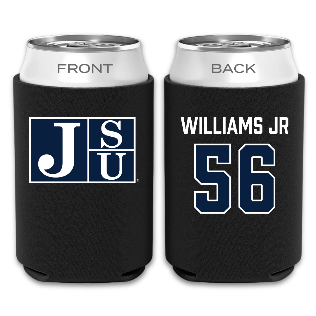 Jackson State University Football Black Can Cooler - #56 Brian Williams Jr