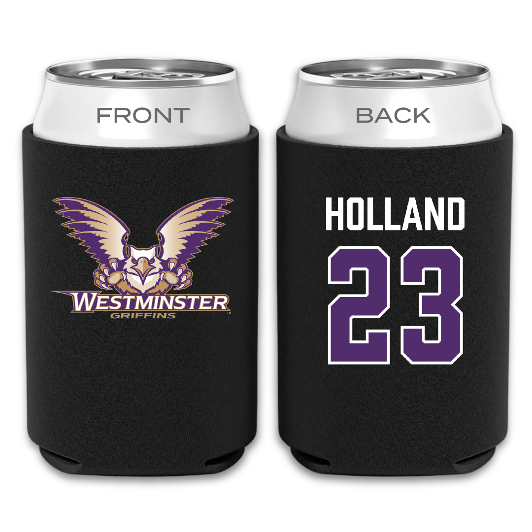 Westminster University (Utah) Basketball (M) Black Can Cooler - #23 Nicholas Holland