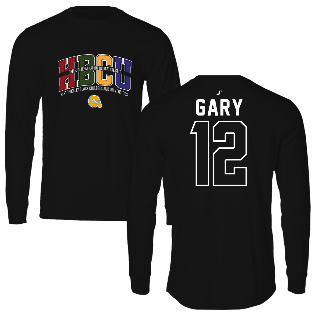 Albany State University Basketball Black HBCU Long Sleeve - #12 Christian Gary