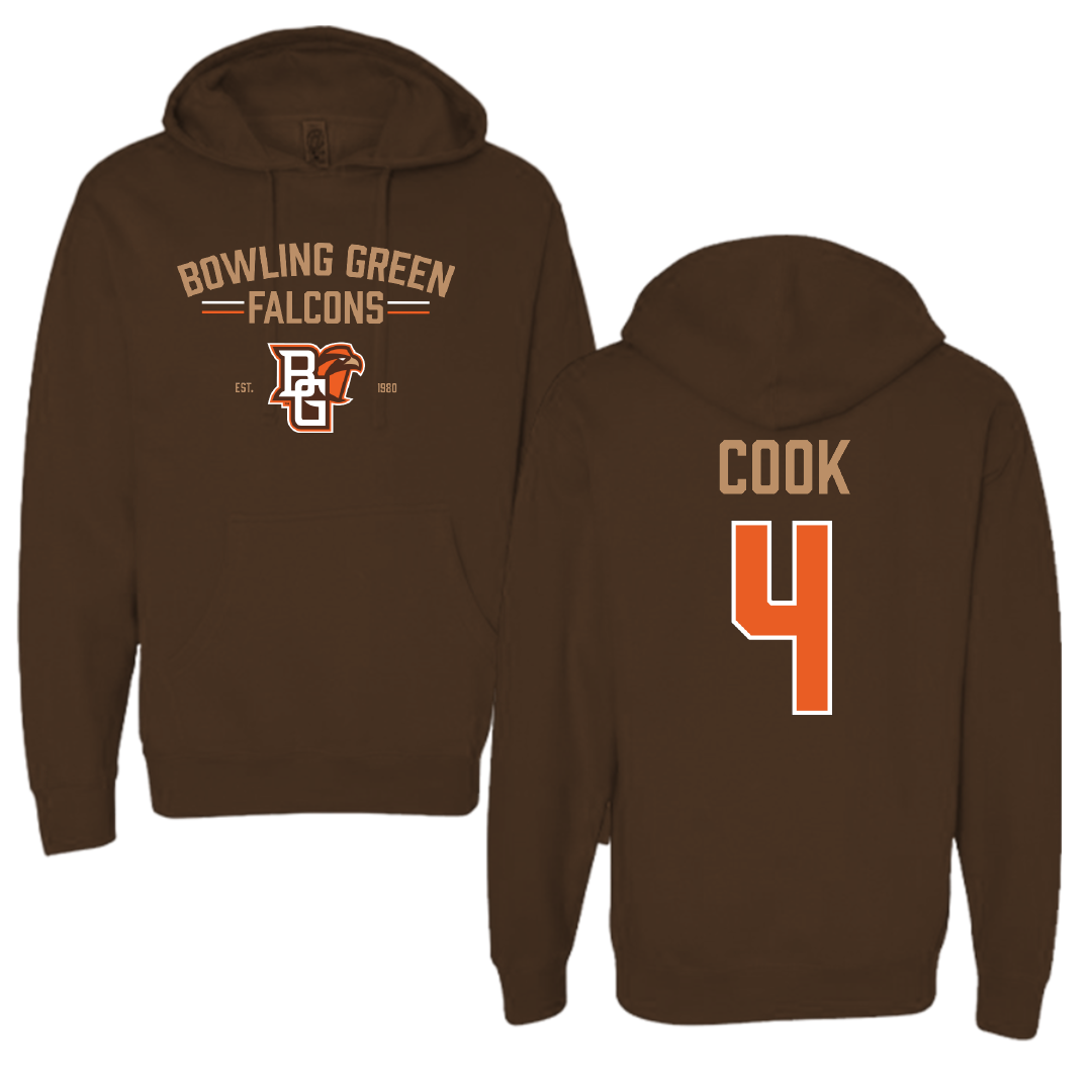 Bowling Green State University Basketball Brown General Hoodie - #4 Jaedyn Cook