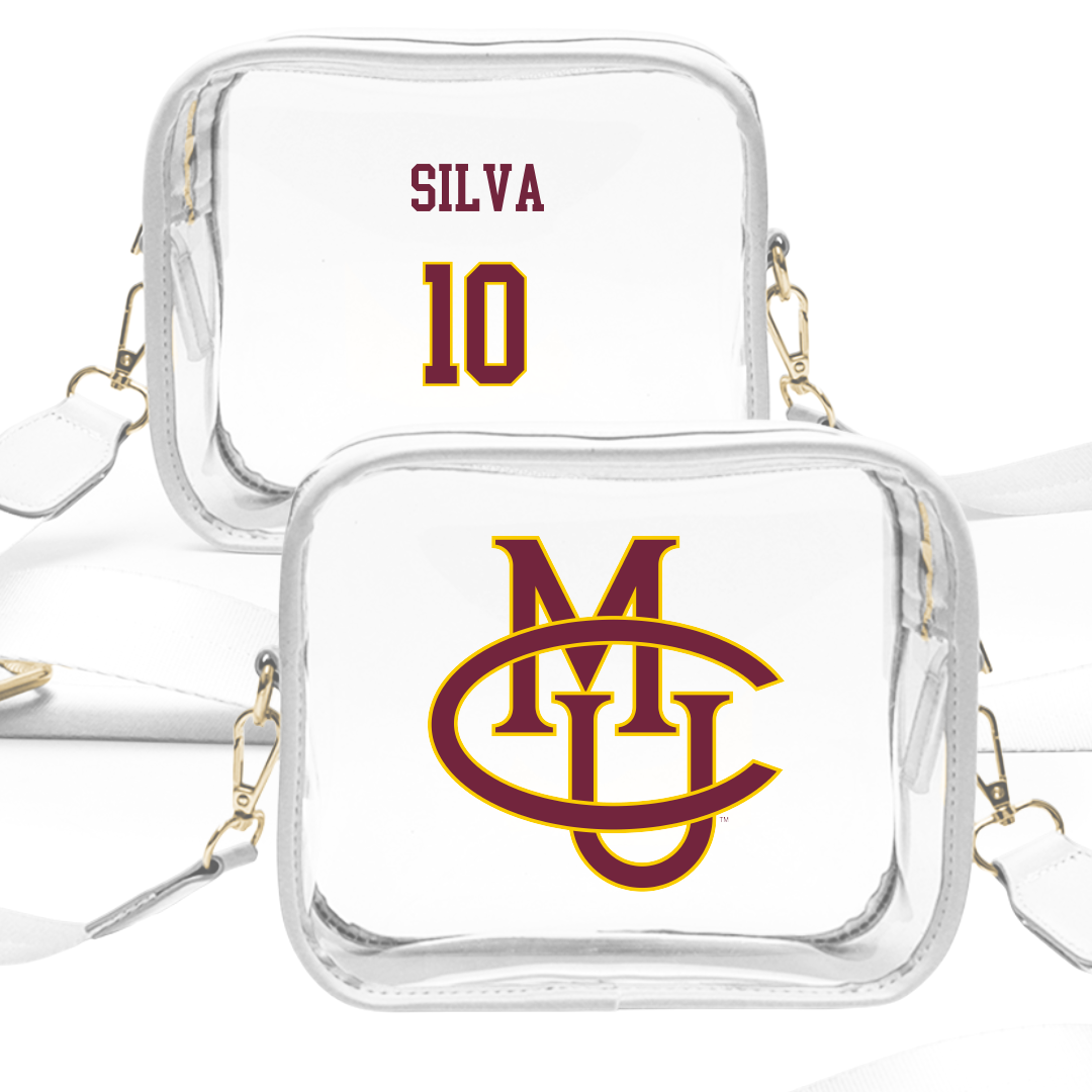 Colorado Mesa University Soccer (M) White Clear Stadium Bag - #10 Diogo Silva