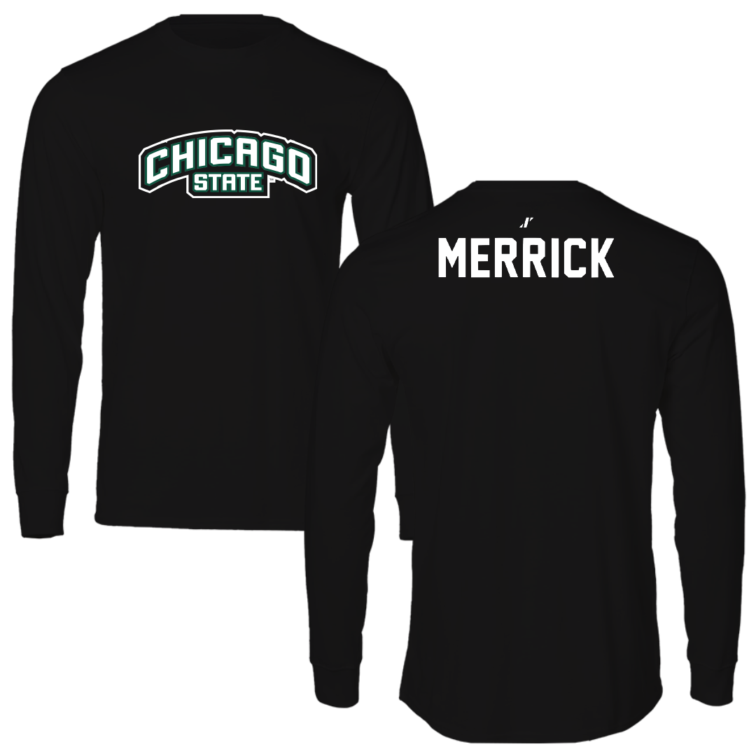 Chicago State University TF and XC Black Performance Long Sleeve - Willie Merrick