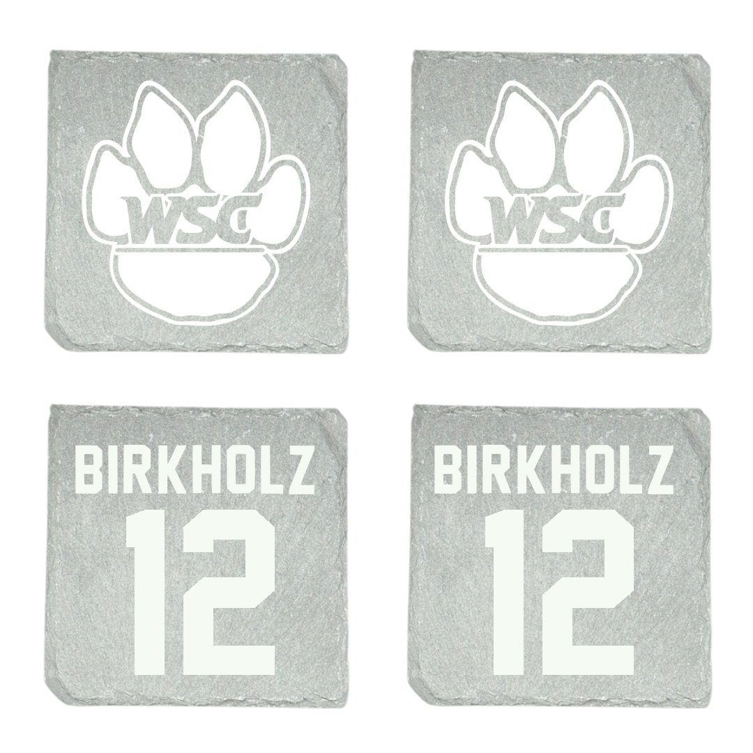 Wayne State College (Nebraska) Basketball Stone Coaster (4 Pack)  - #12 Macy Birkholz