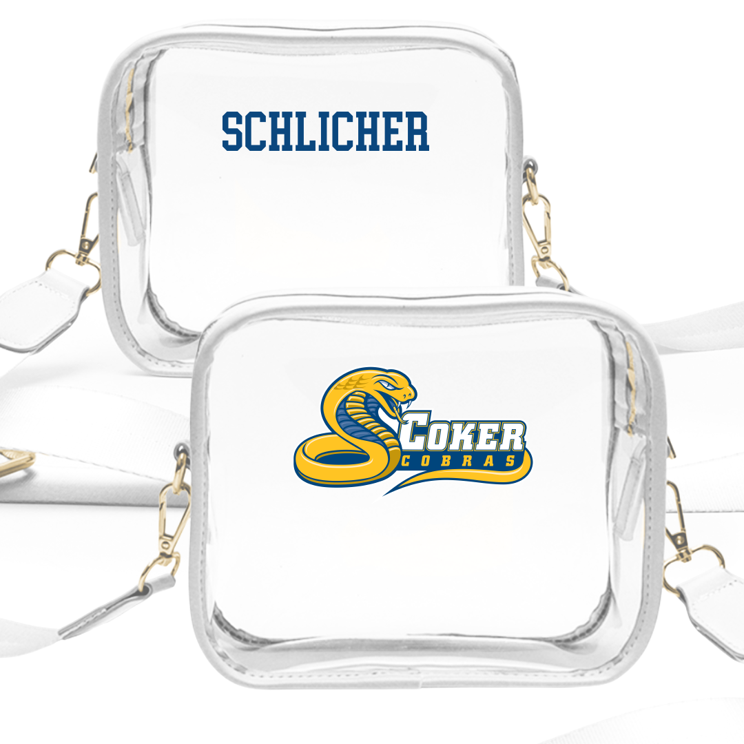Coker University Tennis (M) White Clear Stadium Bag - Vincent Schlicher