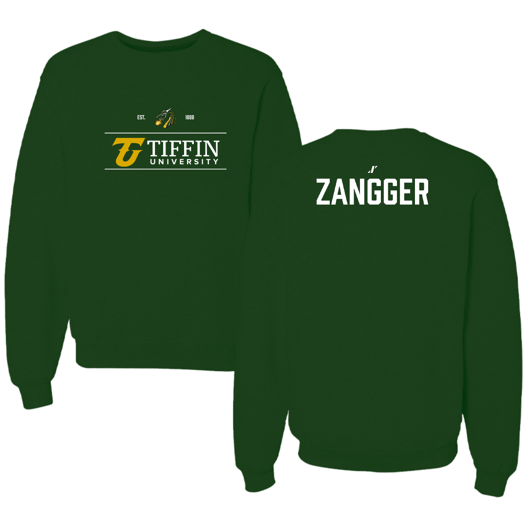Tiffin University Soccer Forest Green General Crewneck - Kyle Zangger
