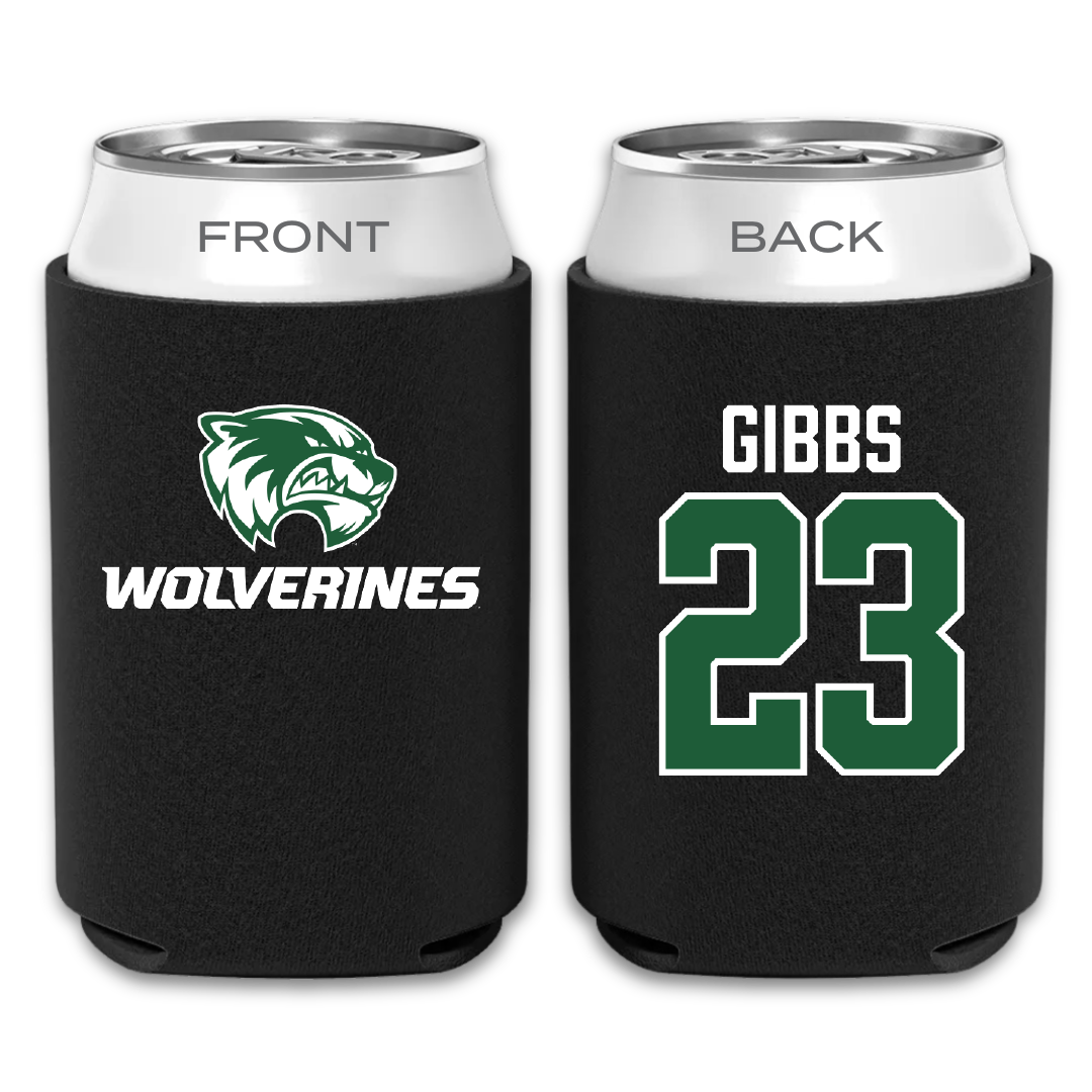 Utah Valley University Softball Black Can Cooler - #23 Megan Gibbs