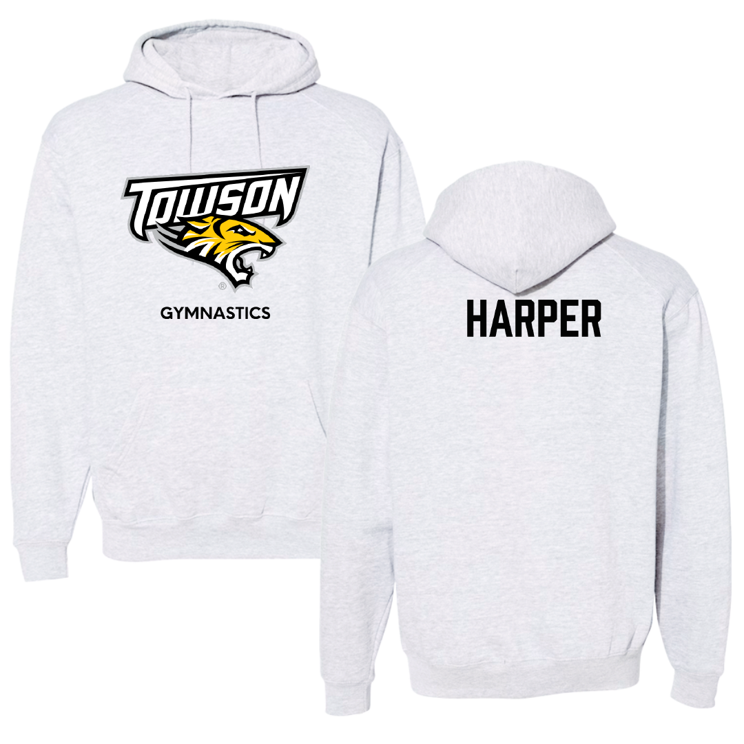 Towson University Gymnastics (W) Light Gray Hoodie - Ava Harper
