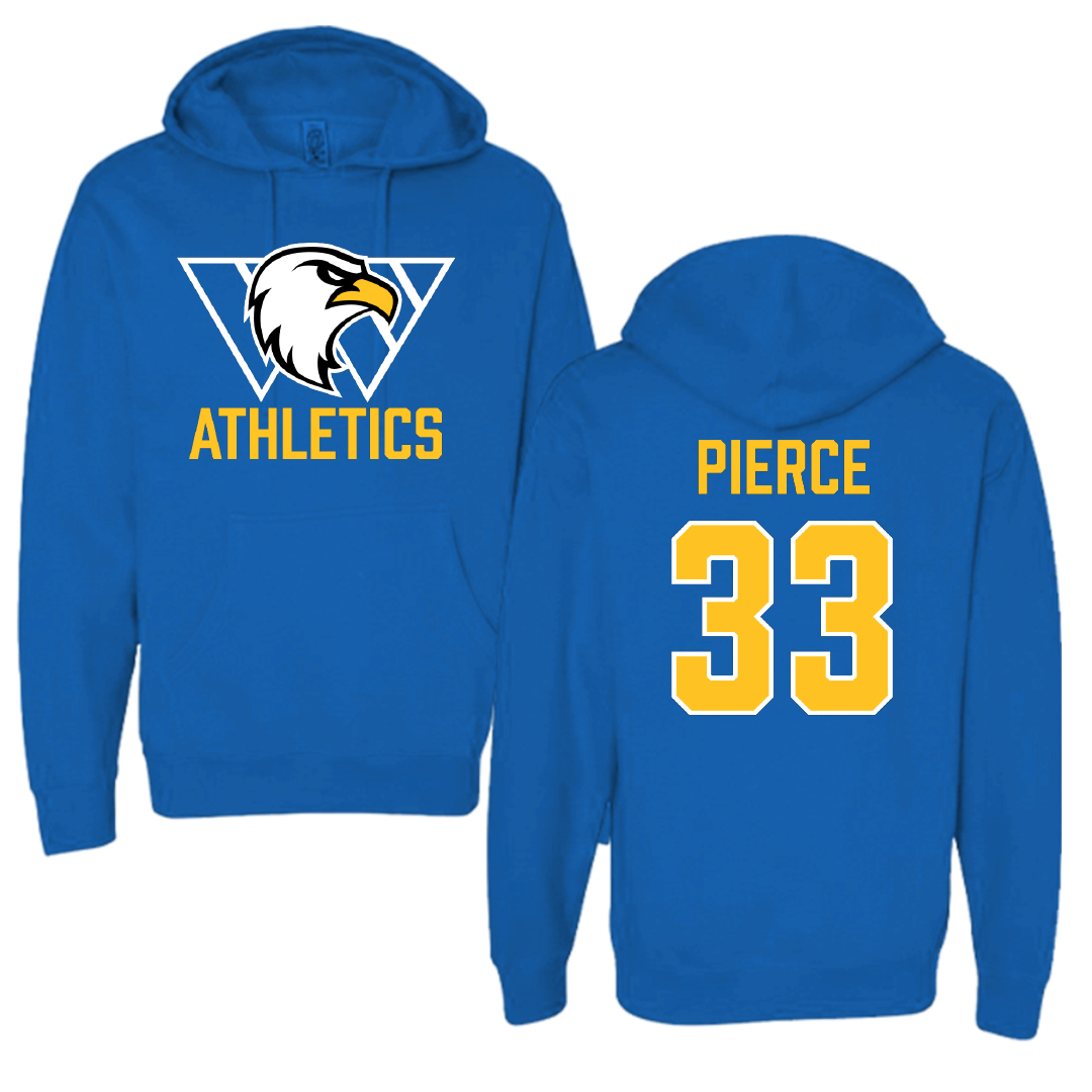 Williams Baptist University Softball Blue Hoodie - #33 Ali Pierce