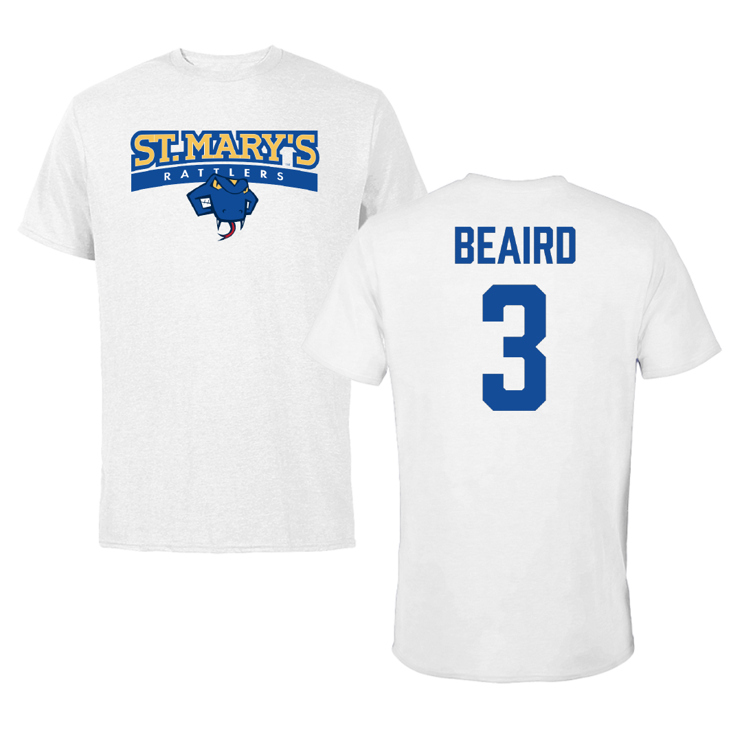 St. Mary's University (Texas) Baseball White Performance Tee - #3 Ashton Beaird