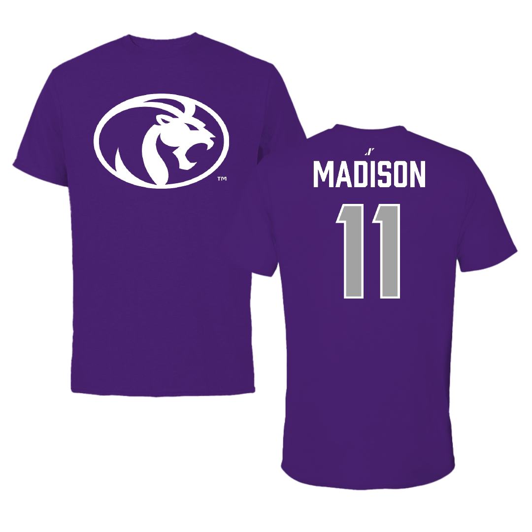 University of North Alabama Softball Purple Tee - #11 Jenna Madison