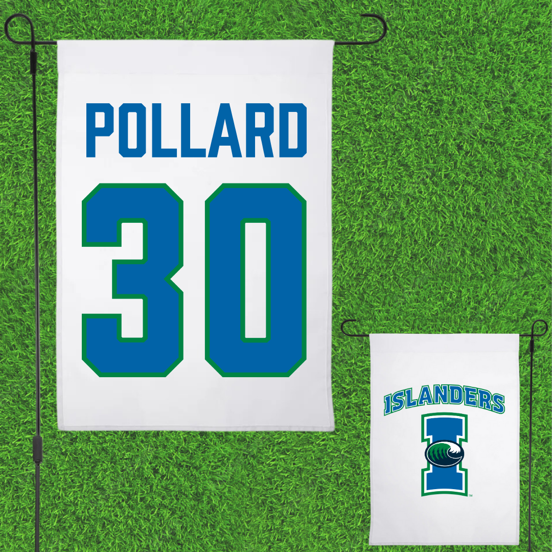 Texas A&M University-Corpus Christi Baseball White Garden Flag - #30 Pearson Pollard