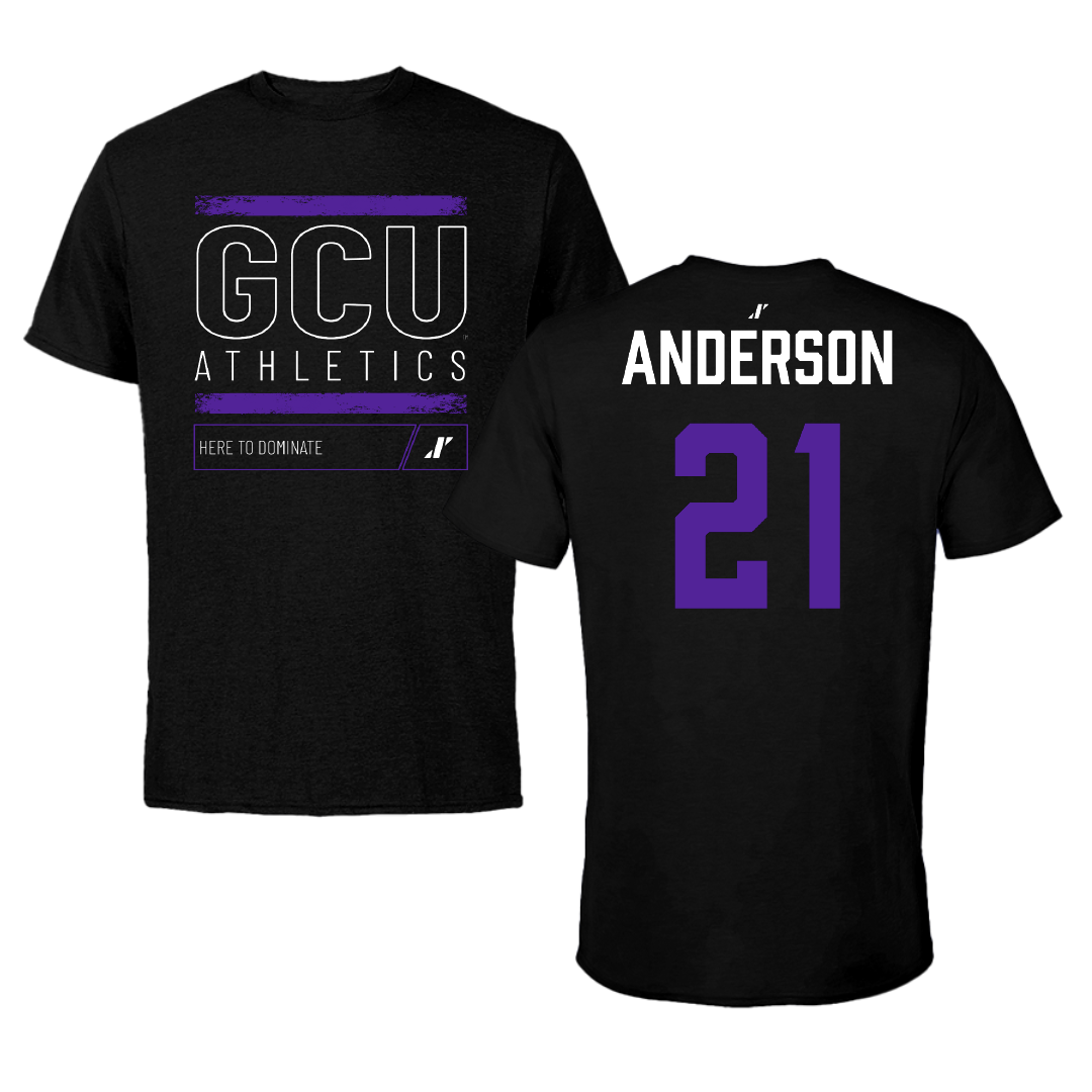 Grand Canyon University Basketball (W) Black Dominate Tee - #21 Sidney Anderson