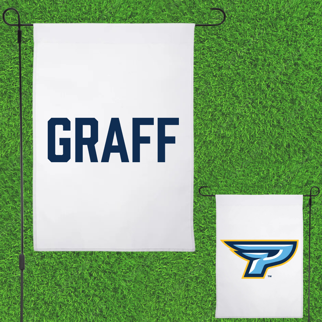 Point University Cheer White Garden Flag - Olivia Graff