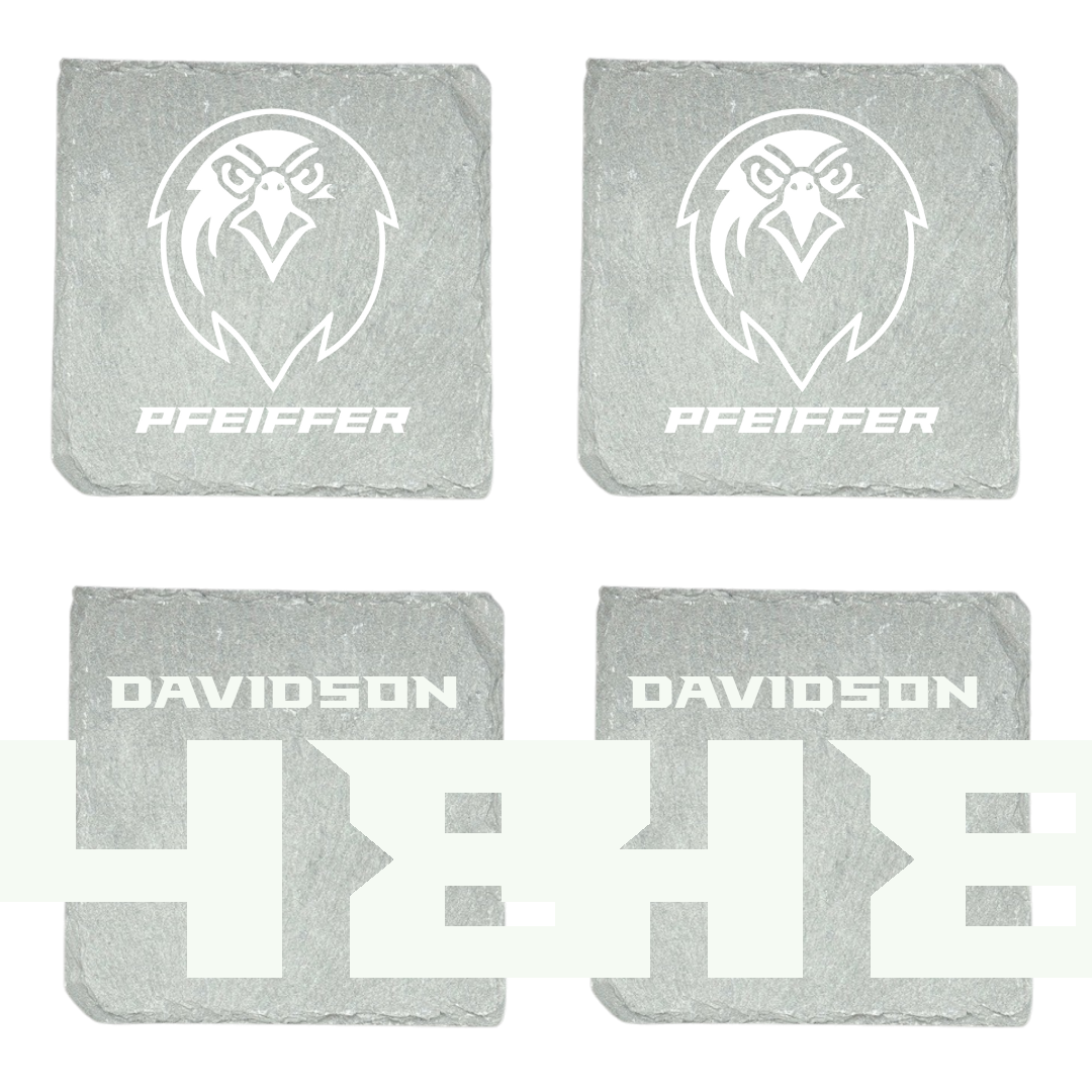 Pfeiffer University Baseball Stone Coaster (4 Pack)  - #48 Easton Davidson