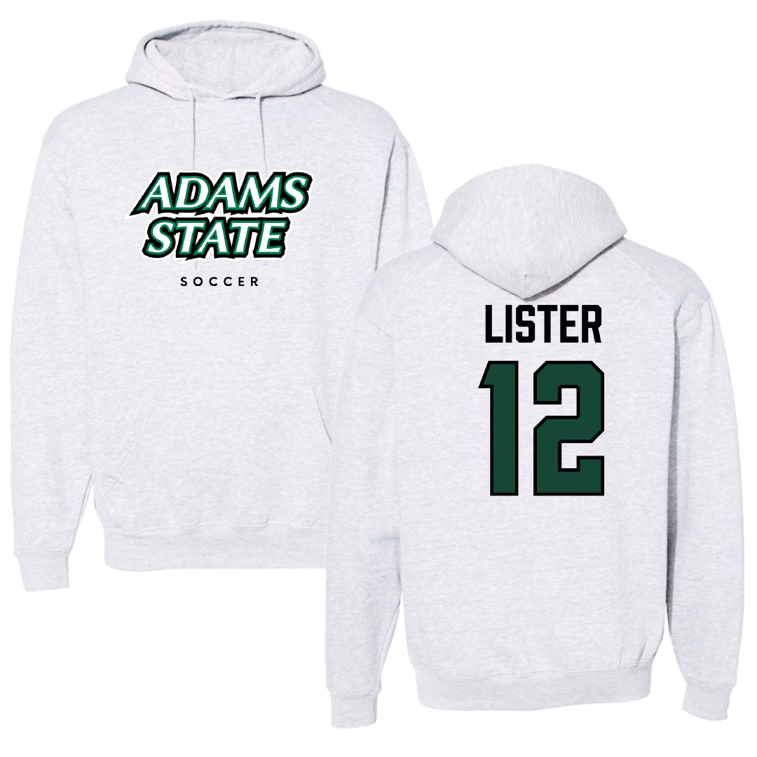 Adams State University Soccer Gray Block Hoodie - #12 Aja Lister