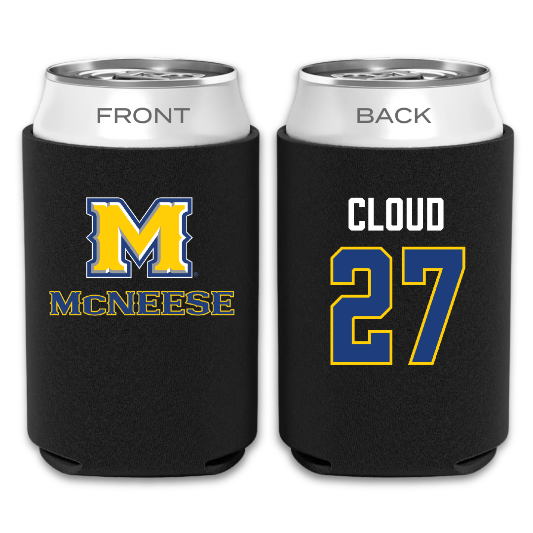 McNeese State University Softball Black Can Cooler - #27 Rylee Cloud