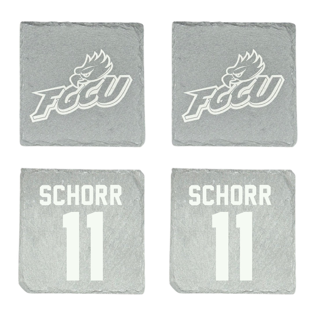 Florida Gulf Coast University Soccer Stone Coaster (4 Pack)  - #11 Leo Schorr