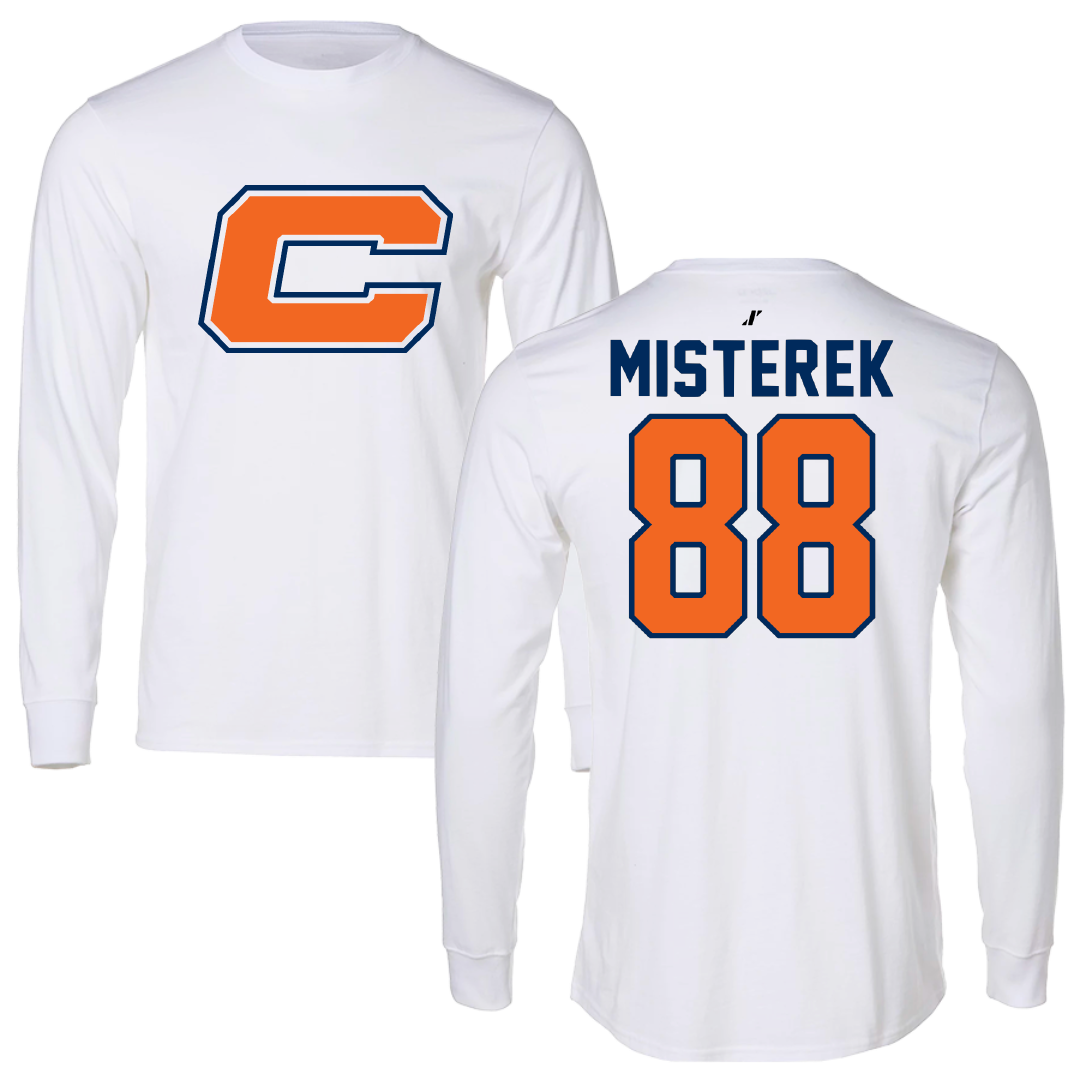 Carroll University Football White Long Sleeve - #88 Ben Misterek